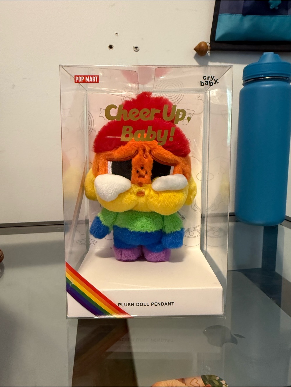 POP MART Crybaby Cheer Up Baby! Rainbow Plush Pendant